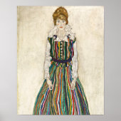 Poster Portrait d'Edith par Egon Schiele Fine Art (Devant)