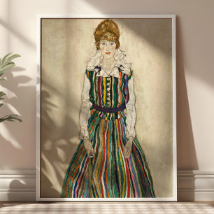 Poster Portrait d'Edith par Egon Schiele Fine Art