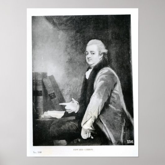 Poster Portrait d'Edward Gibbon (Devant)