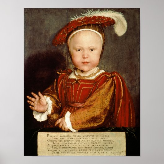 Poster Portrait d'Edward VI enfant, c.1538 (Devant)