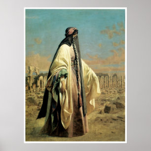Poster Portrait d'EL Mezrab (Palmyra) 1859 de Jane Digby
