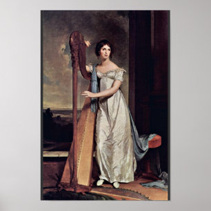 Poster Portrait d'Eliza Ridgely (Madame With The Harp)