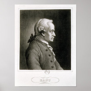 Poster Portrait d'Emmanuel Kant, philosophe allemand