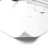 Poster Portrait d'encre Clydesdale (Coin)