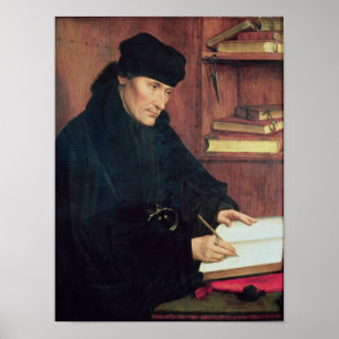 Poster Portrait d'Erasmus de Rotterdam