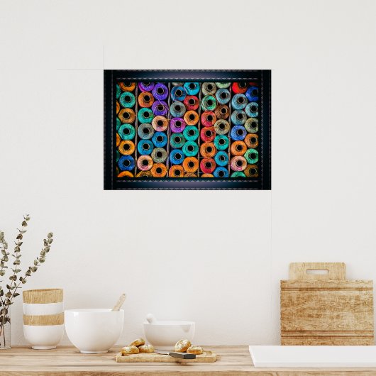 Poster Portrait des fils de couture (Cuisine)