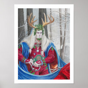 Poster Portrait détaillé du Celtic Holly King