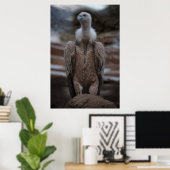 Poster Portrait détaillé du vautour griffon (Bureau à domicile)