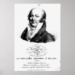 Poster Portrait d'Etienne Geoffroy Saint-Hilaire