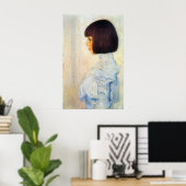 Poster Portrait d'Helene Klimt par Gustav Klimt (Bureau à domicile)