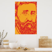 Poster Portrait d'Henry David Thoreau (Cuisine)