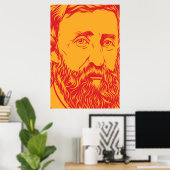 Poster Portrait d'Henry David Thoreau (Bureau à domicile)