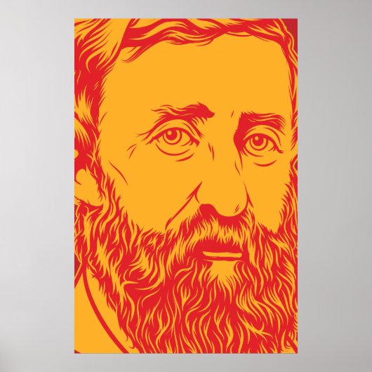 Poster Portrait d'Henry David Thoreau (Devant)