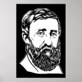 Poster Portrait d'Henry David Thoreau (Devant)