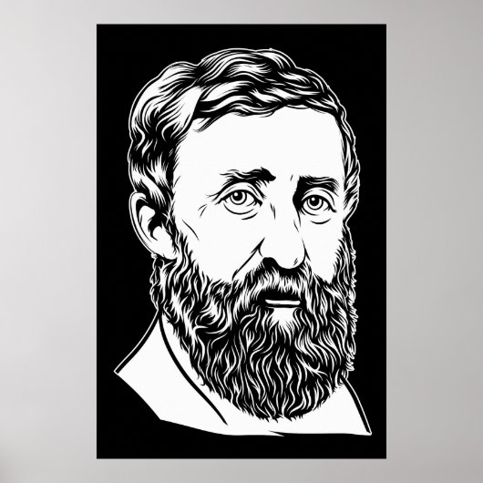 Poster Portrait d'Henry David Thoreau (Devant)