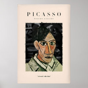 Poster Portrait d'homme de Picasso Style Cubiste Impressi