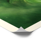 Poster Portrait d'Imaginaire de noeud celtique aux yeux v (Coin)