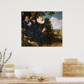 Poster Portrait d'Isaac Massa en Beatrix van der Laen (Cuisine)