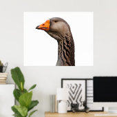 Poster Portrait d'oie (Bureau à domicile)