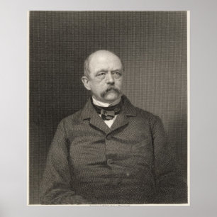 Poster Portrait d'Otto von Bismarck