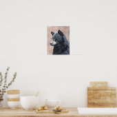 Poster Portrait d'ours noir (Cuisine)