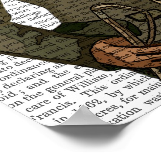 Poster Portrait du cavalier de Hérisson (Coin)