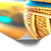 Poster Portrait du Dieu égyptien Osiris | Art AI (Coin)