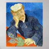 Poster Portrait du Dr Gachet par Vincent Van Gogh (Devant)