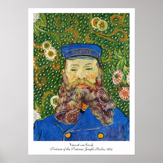 Poster Portrait du facteur Joseph Rouli Van gogh vinc (Devant)