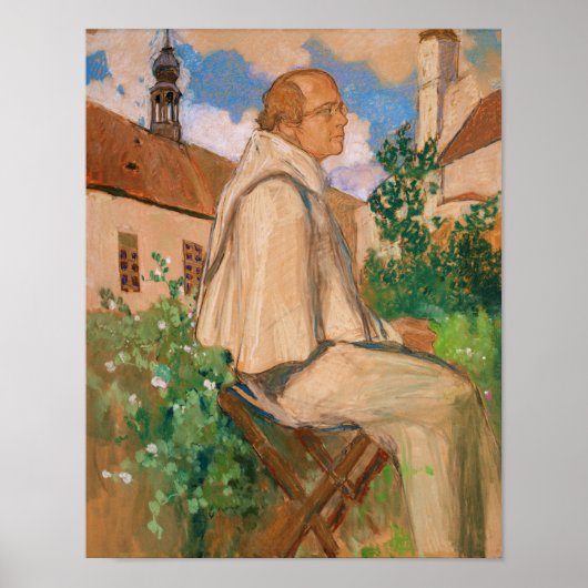 Poster Portrait du généticien Johann Gregor (Devant)