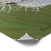 Poster portrait du grand tigre de chat (Coin)