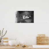 Poster Portrait du joueur de baseball tenant Bat (Cuisine)