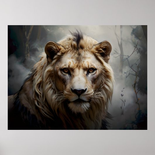 Poster Portrait du lion (Devant)