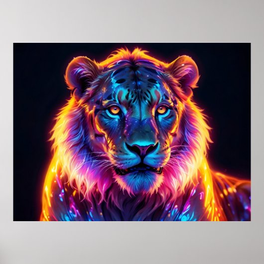 Poster Portrait du lion (Devant)