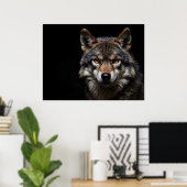 Poster Portrait du loup (Bureau à domicile)
