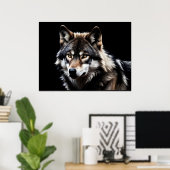 Poster Portrait du loup (Bureau à domicile)