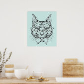 Poster Portrait du Maine Coon (Cuisine)