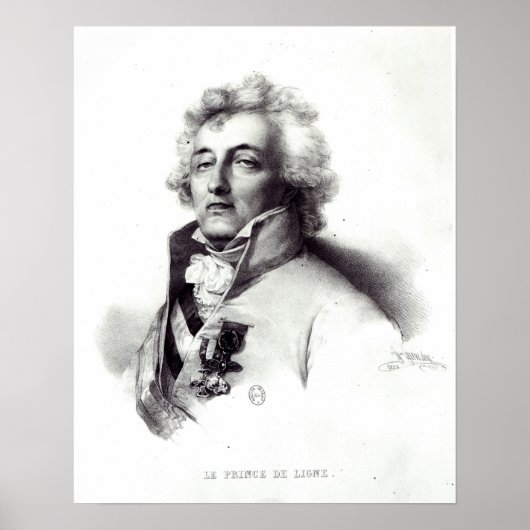 Poster Portrait du maréchal Charles-Joseph Prince (Devant)