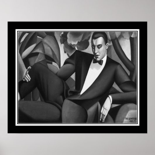 Poster Portrait du Marquis d'Afflito par Tamara de Lempik (Devant)