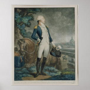 Poster Portrait du marquis de La Fayette