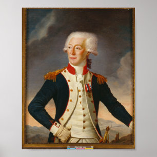 Poster Portrait du Marquis De Lafayette