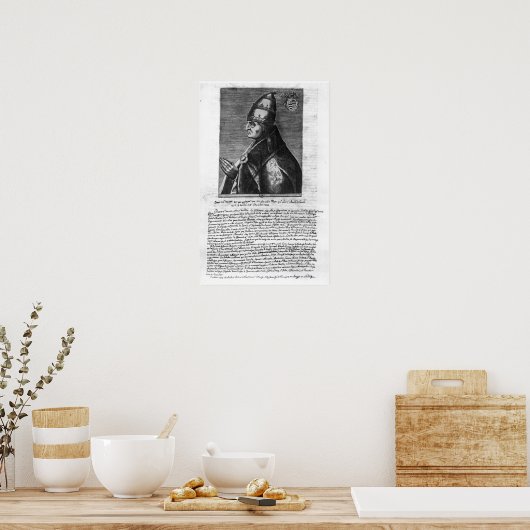 Poster Portrait du pape Jean XXII (Cuisine)