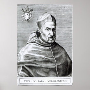 Poster Portrait du Pape Pie IV, 1559