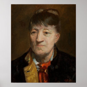 Poster Portrait du peintre norvégien Kitt