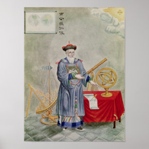 Poster Portrait du père Ferdinand Verbiest