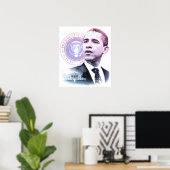Poster Portrait du président Barack Obama (Bureau à domicile)