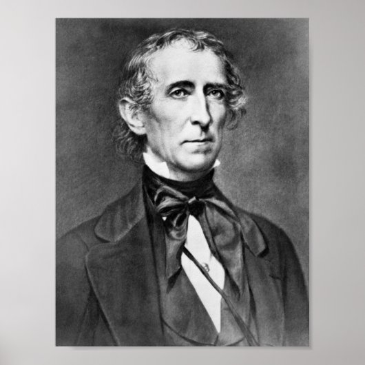 Poster Portrait du président John Tyler - Vers 1860 (Devant)