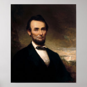 Poster Portrait du président Lincoln - Histoire de George