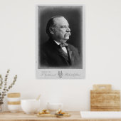 Poster Portrait du président Stephen Grover Cleveland (Cuisine)