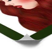 Poster Portrait du profil (Coin)